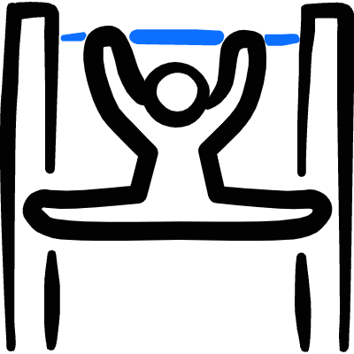 Gymnastics Acrobatic 1 Icon from Freehand Duotone Set