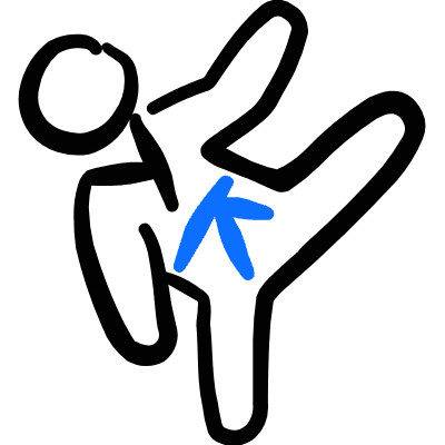 Martial Arts Karate Icon from Freehand Duotone Set