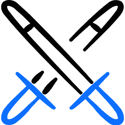 Martial Arts Swords Icon from Freehand Duotone Set