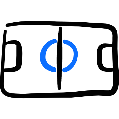 Soccer Field Icon from Freehand Duotone Set