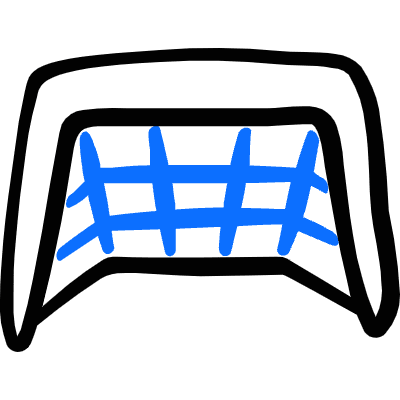 Soccer Goal Net Icon from Freehand Duotone Set