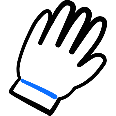 Soccer Goalkeeper Glove 1 Icon from Freehand Duotone Set