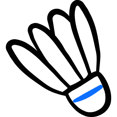 Badminton Shuttlecock Icon from Freehand Duotone Set