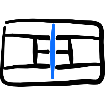 Ping Pong Table Icon from Freehand Duotone Set