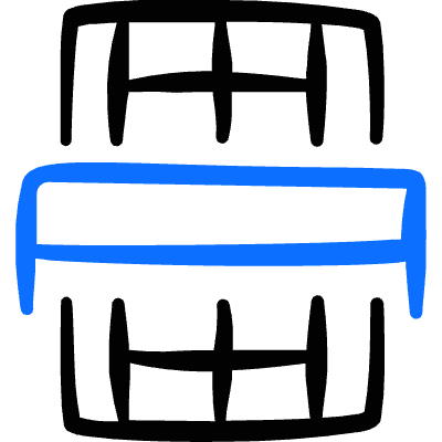 Tennis Net Icon from Freehand Duotone Set