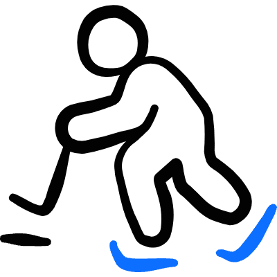 Sport Hockey Icon from Freehand Duotone Set