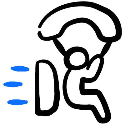 Sport Powered Paragliding 2 Icon from Freehand Duotone Set