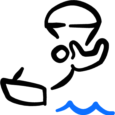 Sport Water Para Sailing 1 Icon from Freehand Duotone Set