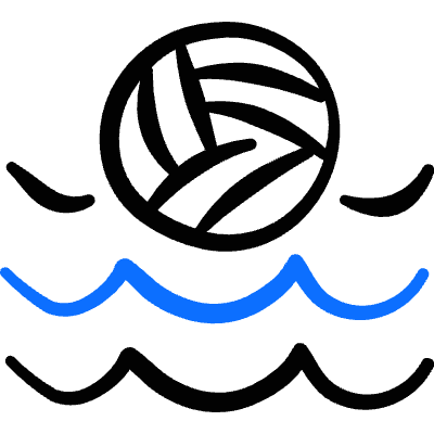 Sport Water Volleyball Icon from Freehand Duotone Set