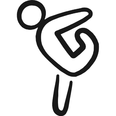 Yoga Back Stretch 1 Icon from Freehand Duotone Set