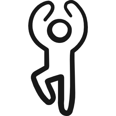 Yoga Full Body Stretch Icon from Freehand Duotone Set