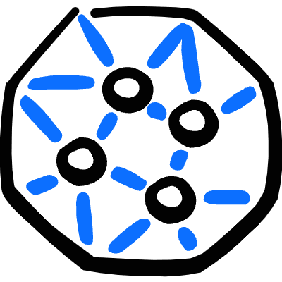 3d Print Polygon Shape Icon from Freehand Duotone Set