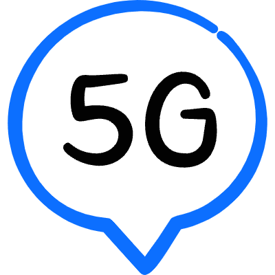 Chat Bubble 5g Icon from Freehand Duotone Set