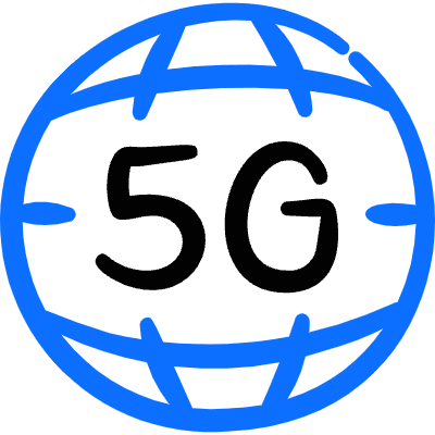 Network Globe 5g Icon from Freehand Duotone Set