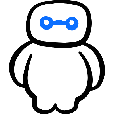 Ai Robot Baymax Icon from Freehand Duotone Set