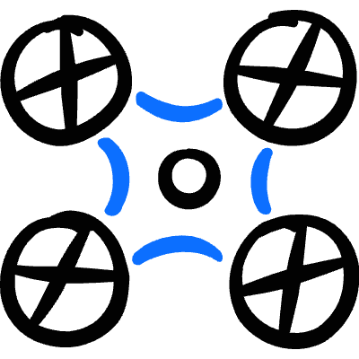 Ai Robot Drone Icon from Freehand Duotone Set