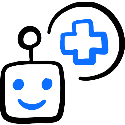 Ai Robot Medical Icon from Freehand Duotone Set