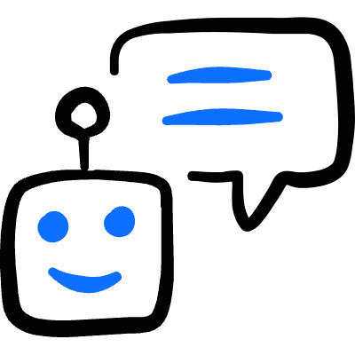 Ai Robot Message Icon from Freehand Duotone Set