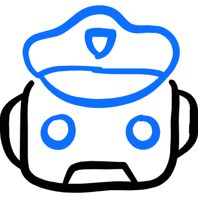 Ai Robot Police Icon from Freehand Duotone Set