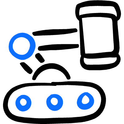 Ai Robot Pound Machine Icon from Freehand Duotone Set