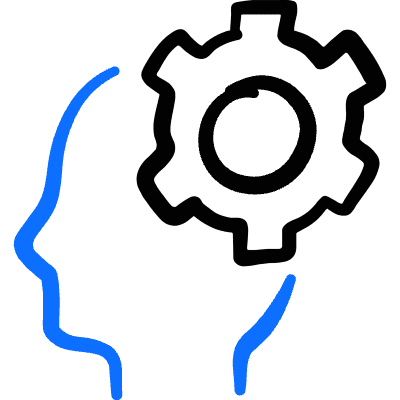 Ai Robot Setting Icon from Freehand Duotone Set