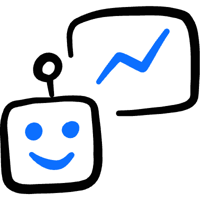 Ai Robot Statistic Icon from Freehand Duotone Set