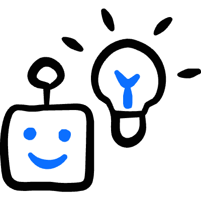 Ai Robot Thinking Icon from Freehand Duotone Set