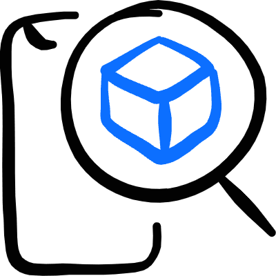 Ar App 3d Search Icon from Freehand Duotone Set