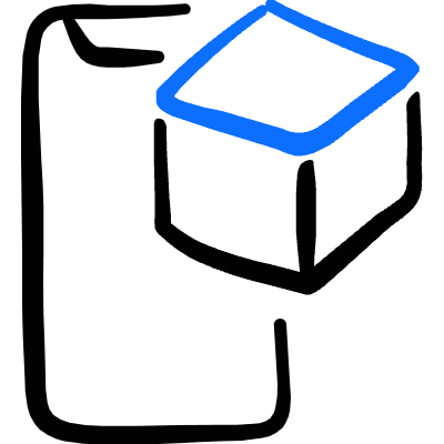 Ar App 3d Visual Phone 2 Icon from Freehand Duotone Set