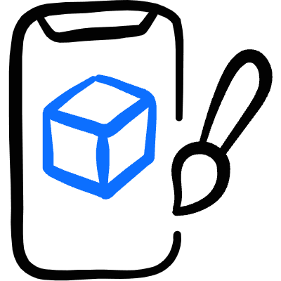 Ar App Designer Tools Icon from Freehand Duotone Set