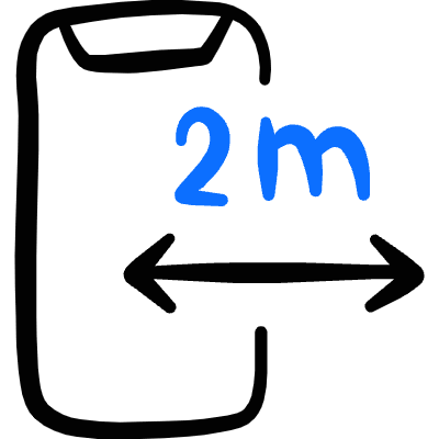 Ar App Ruler Icon from Freehand Duotone Set