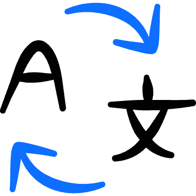 Automated Translation 1 Icon from Freehand Duotone Set