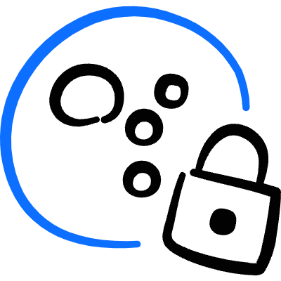 Command Access Google Assistant Lock Icon from Freehand Duotone Set