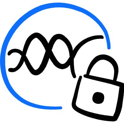 Command Access Siri Lock Icon from Freehand Duotone Set