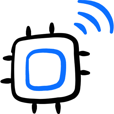 Iot Technology Chip Icon from Freehand Duotone Set