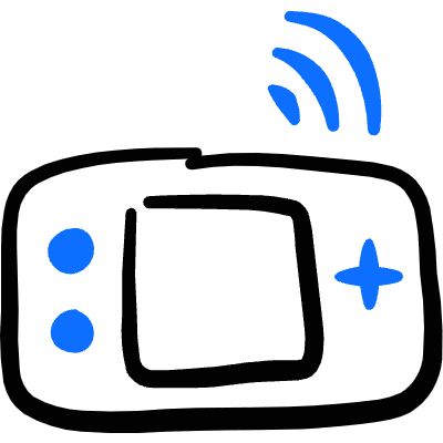 Iot Technology Gaming Device Icon from Freehand Duotone Set