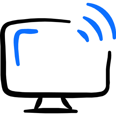 Iot Technology Monitor Icon from Freehand Duotone Set