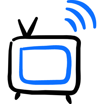 Iot Technology Tv Icon from Freehand Duotone Set