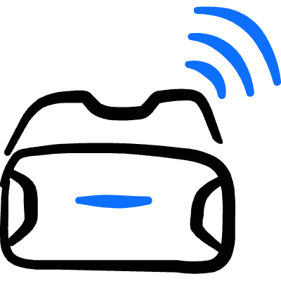 Iot Technology Vr Icon from Freehand Duotone Set