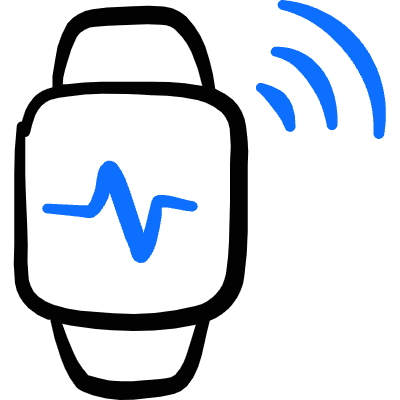 Iot Technology Wearable Device Icon from Freehand Duotone Set