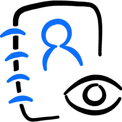 Privacy User Content Tracking Icon from Freehand Duotone Set