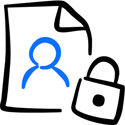 Privacy User Profile Lock 1 Icon from Freehand Duotone Set
