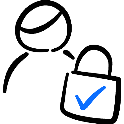 Privacy User Profile Lock 2 Icon from Freehand Duotone Set