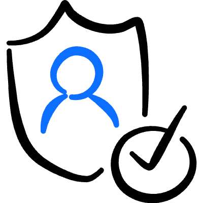 Privacy User Profile Protected Icon from Freehand Duotone Set