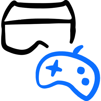 Virtual Reality Vr Connect Controller Icon from Freehand Duotone Set
