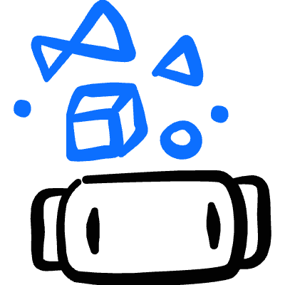 Virtual Reality Vr Device Object Icon from Freehand Duotone Set