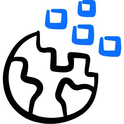 Virtual Reality Vr World Icon from Freehand Duotone Set