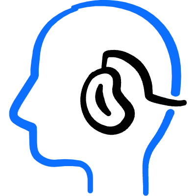 Wearable Device Hearing Aid Icon from Freehand Duotone Set