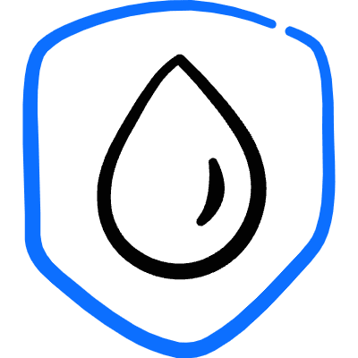 Characteristic Product Water Proof Symbol Icon from Freehand Duotone Set