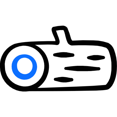 Characteristic Product Wooden Trunk Icon from Freehand Duotone Set
